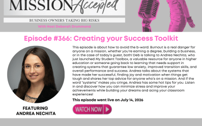 Mission Accepted Podcast: Creating your Success Toolkit Andrea Nechita